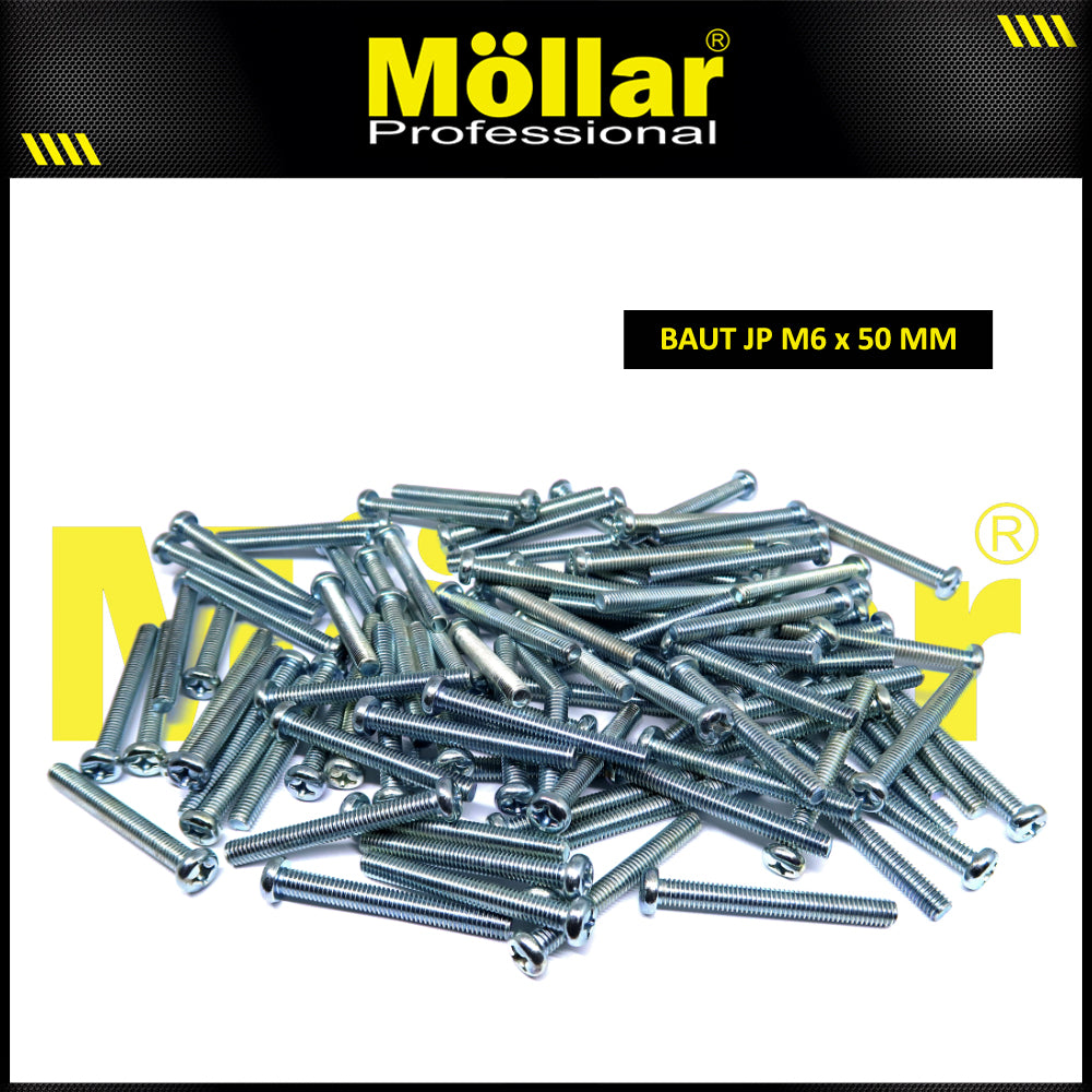 MOLLAR 93-127 Baut JP M6 x 50 - 100 pcs