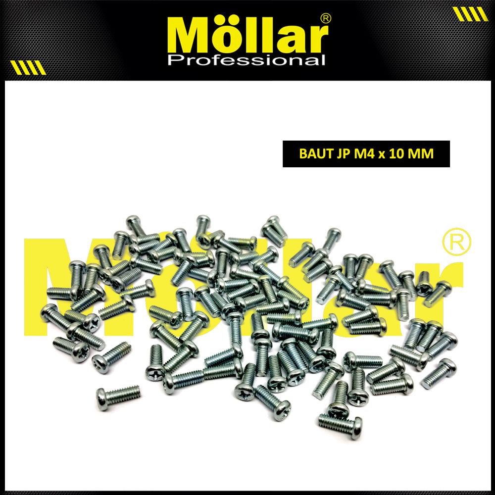 MOLLAR 93-096 Baut JP M4 x 10 - 100 pcs