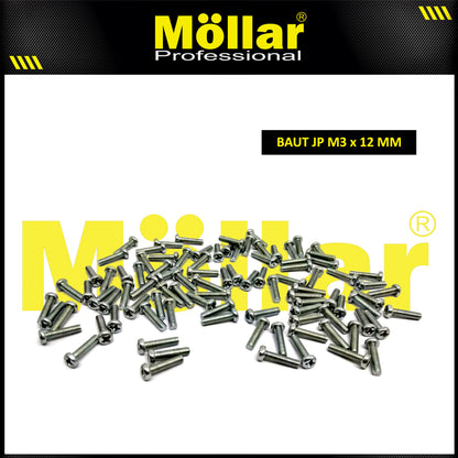 MOLLAR 93-085 Baut JP M3 x 12 - 100 pcs