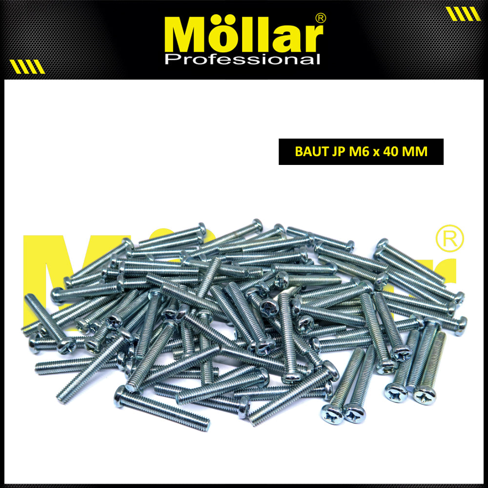 MOLLAR 93-125 Baut JP M6 x 40 - 100 pcs
