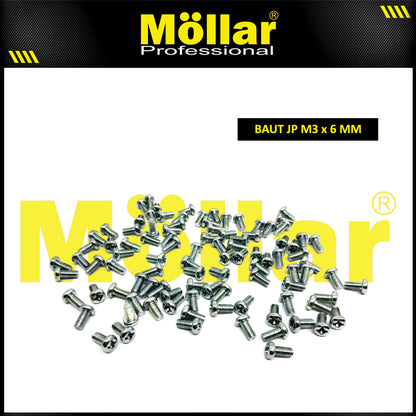MOLLAR 93-082 Baut JP M3 x 6 - 100 pcs