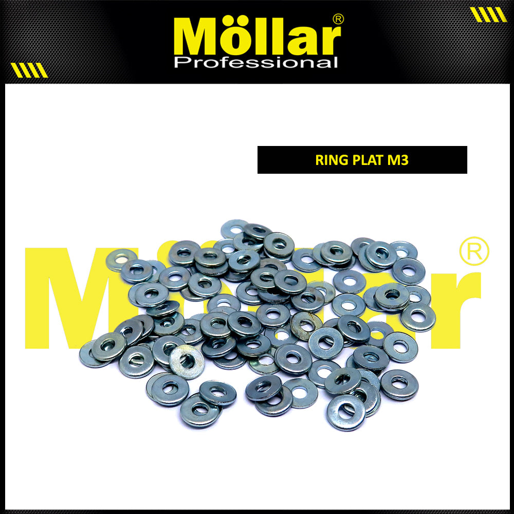 MOLLAR 93-070 Ring Plat M3 - 100 pcs