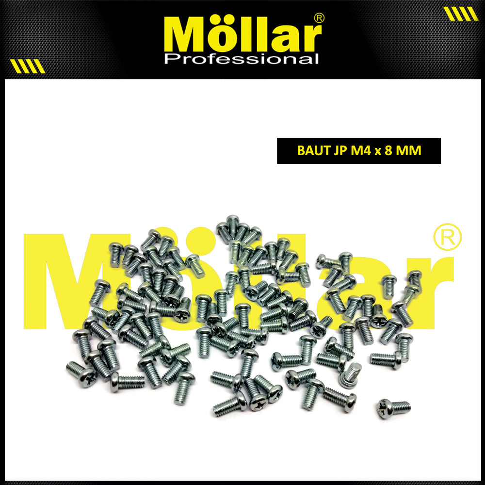 MOLLAR 93-095 Baut JP M4 x 8 - 100 pcs