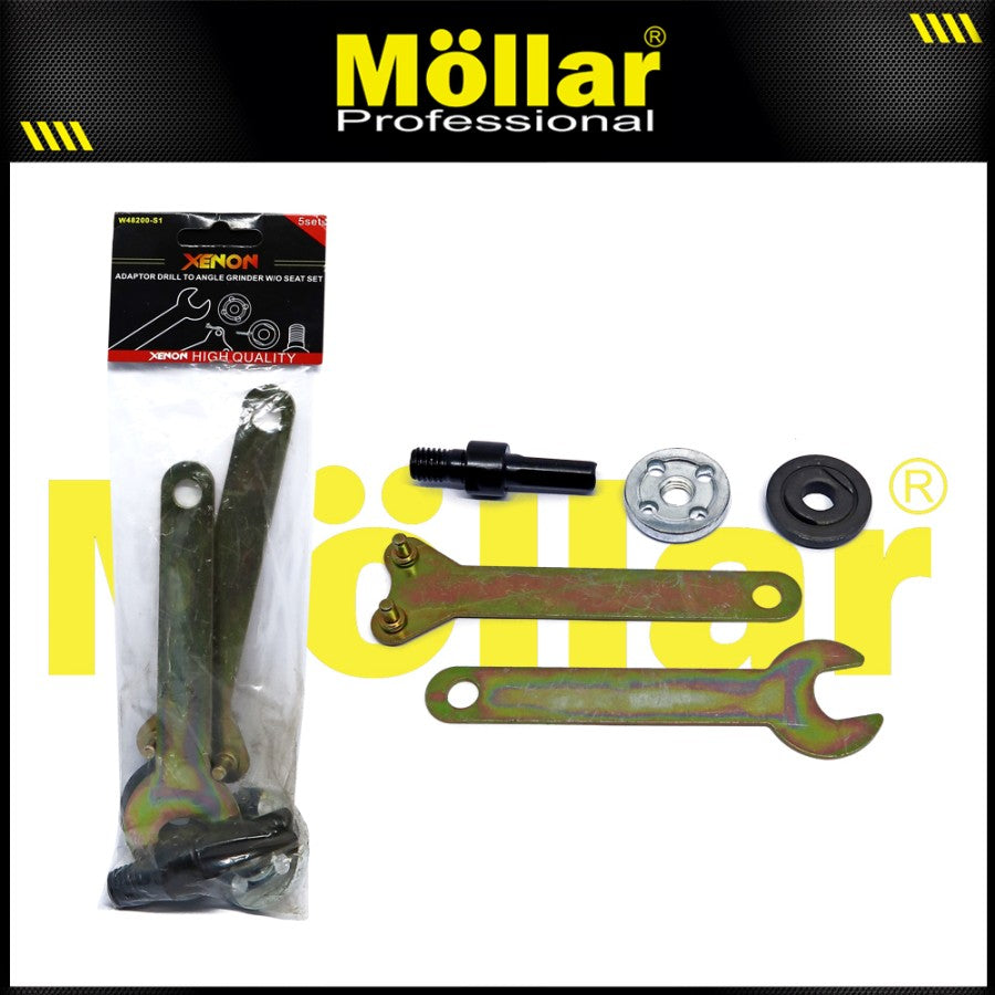 (PAKET) MOLLAR Dudukan Gerinda Braket Holder & Mlr Circular Saw 40 Multi