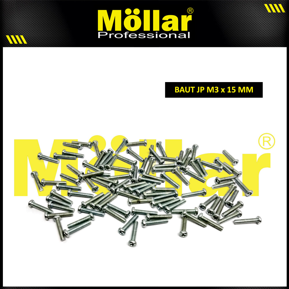 MOLLAR 93-086 Baut JP M3 x 15 - 100 pcs