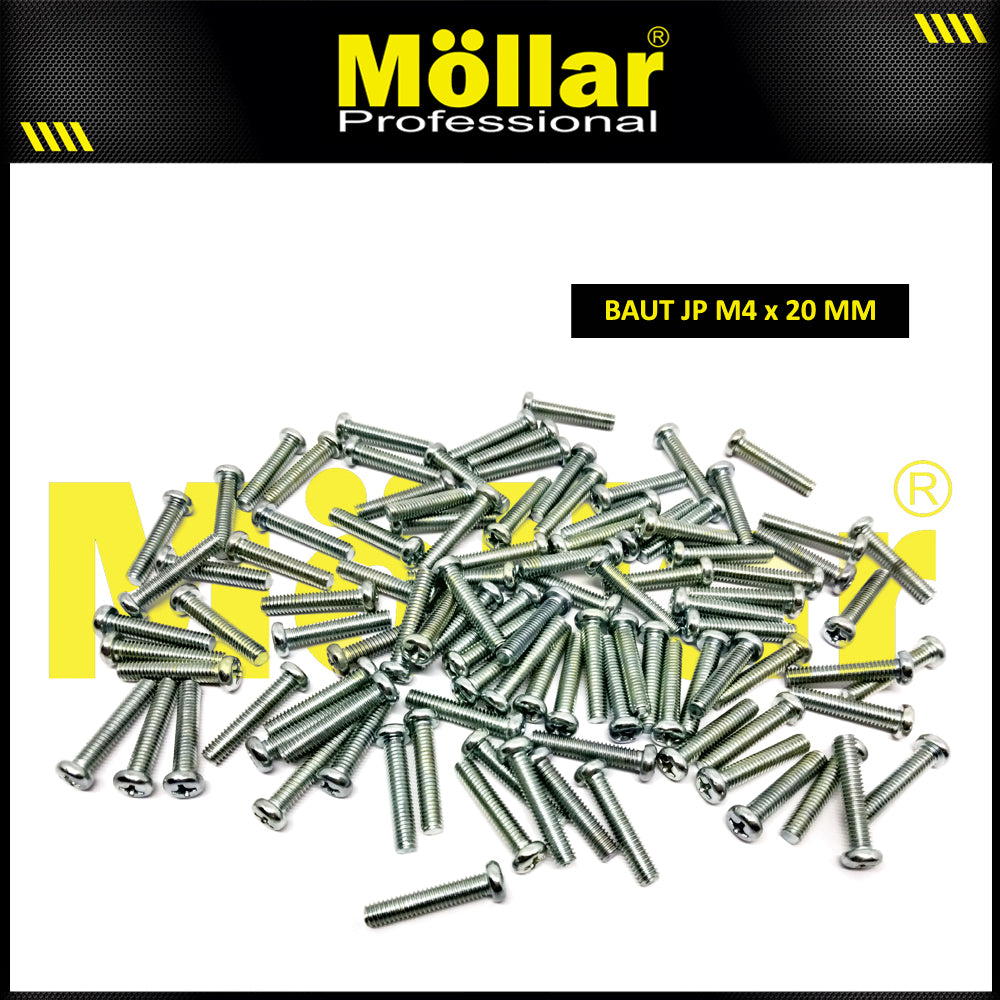 MOLLAR 93-099 Baut JP M4 x 20 - 100 pcs