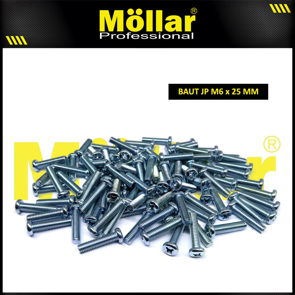 MOLLAR 93-122 Baut JP M6 x 25 - 100 pcs