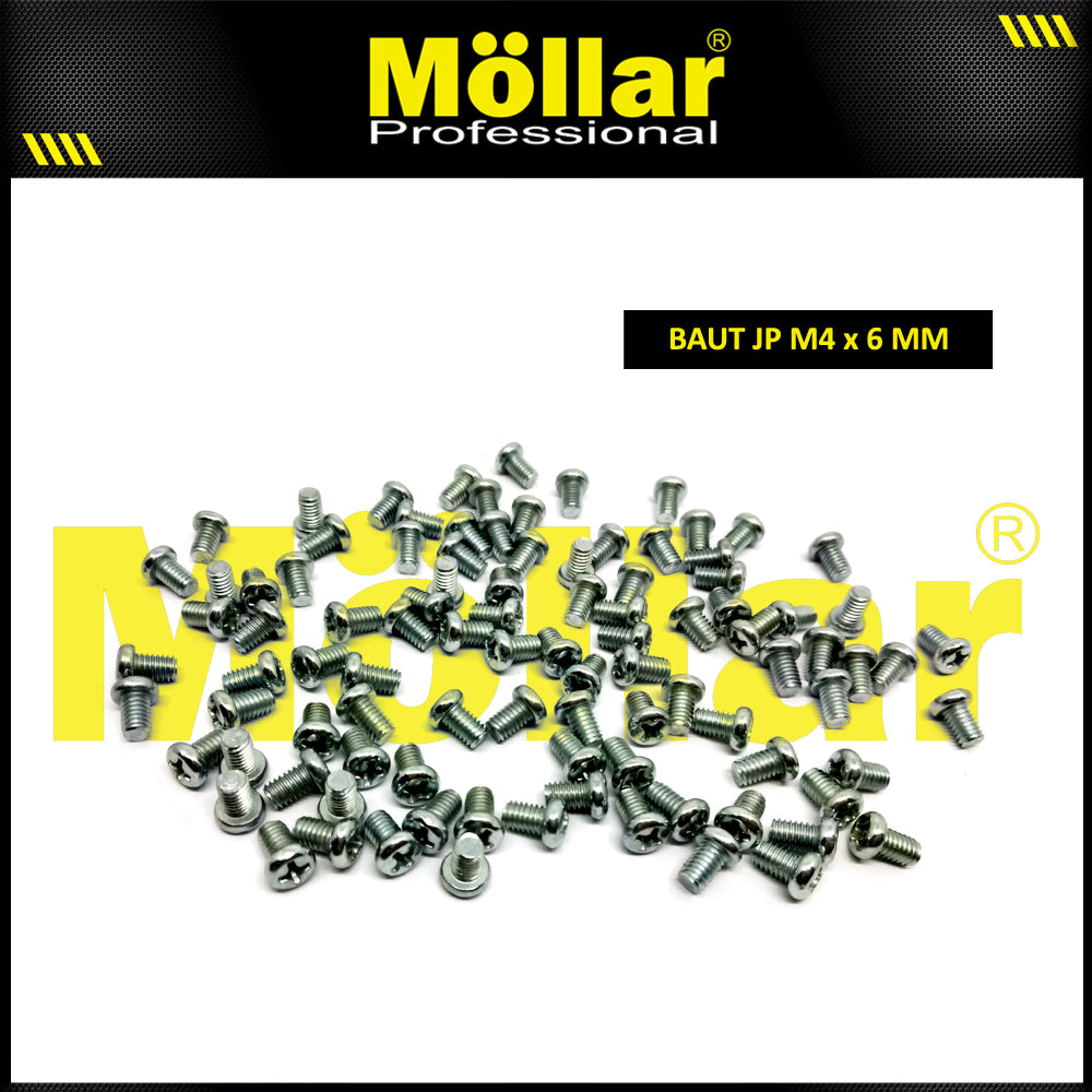 MOLLAR 93-094 Baut JP M4 x 6 - 100 pcs