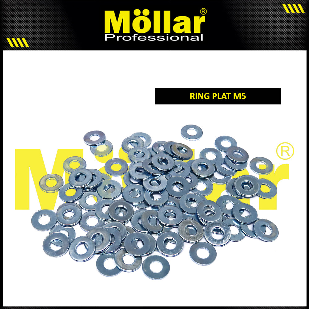 MOLLAR 93-072 Ring Plat M5 - 100 pcs