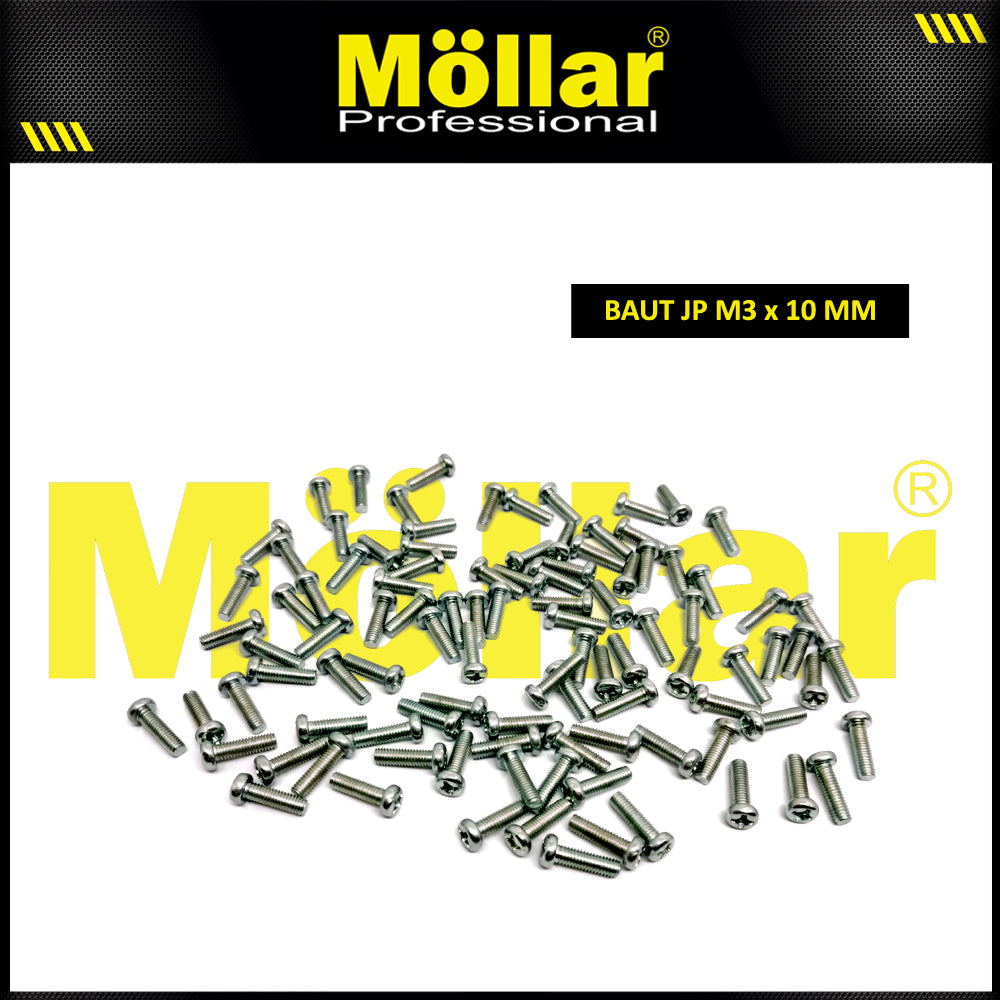 MOLLAR 93-084 Baut JP M3 x 10 - 100 pcs