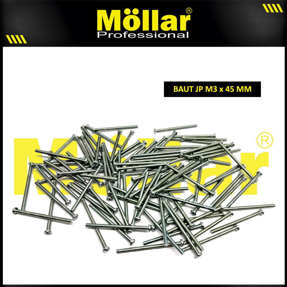 MOLLAR 93-092 Baut JP M3 x 45 - 100 pcs