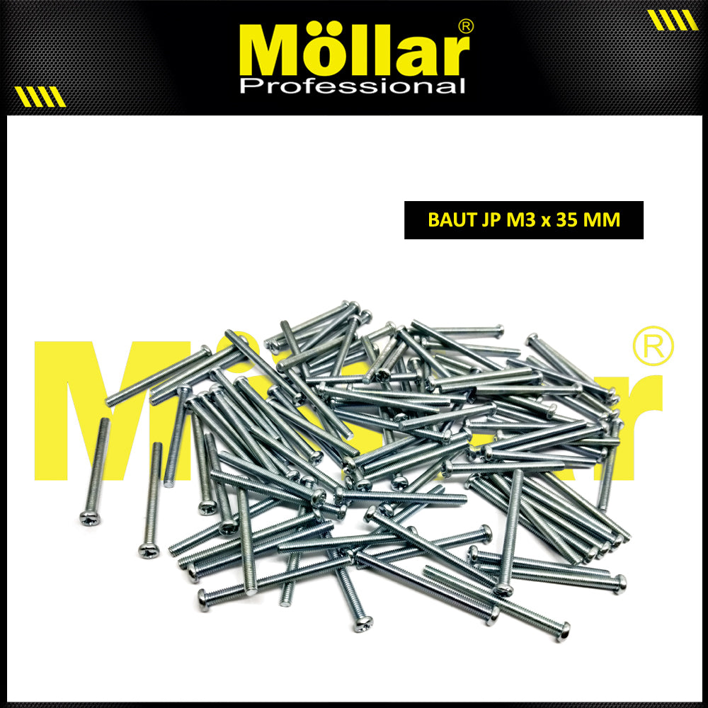 MOLLAR 93-090 Baut JP M3 x 35 - 100 pcs