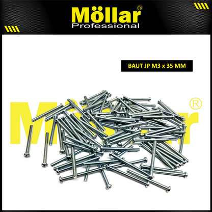 MOLLAR 93-090 Baut JP M3 x 35 - 100 pcs