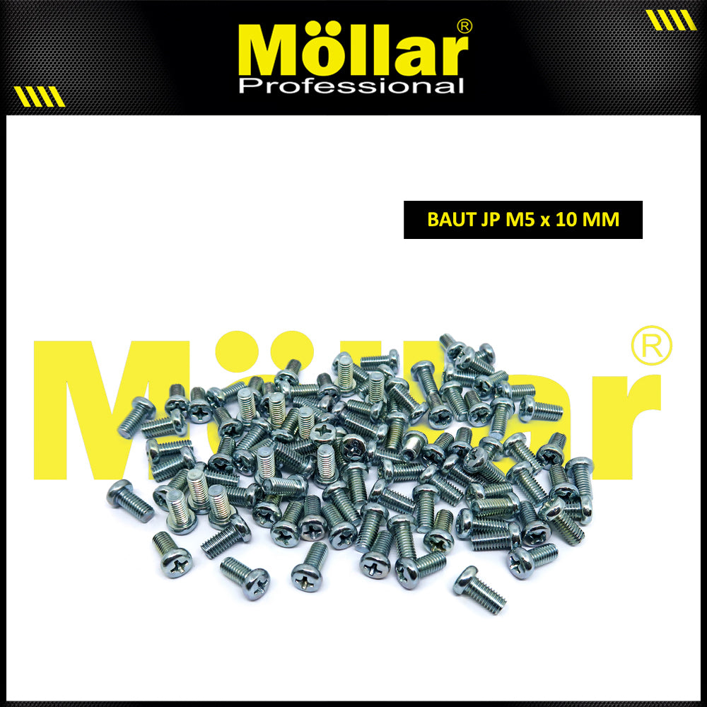 MOLLAR 93-107 Baut JP M5 x 10 - 100 pcs