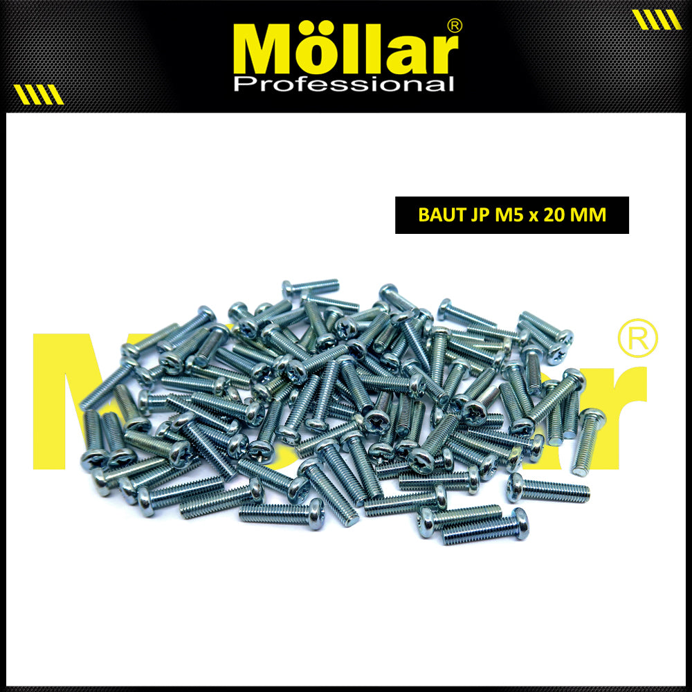 MOLLAR 93-110 Baut JP M5 x 20 - 100 pcs