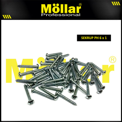 MOLLAR 93-024 Sekrup PH 6 x 1 - 100 pcs