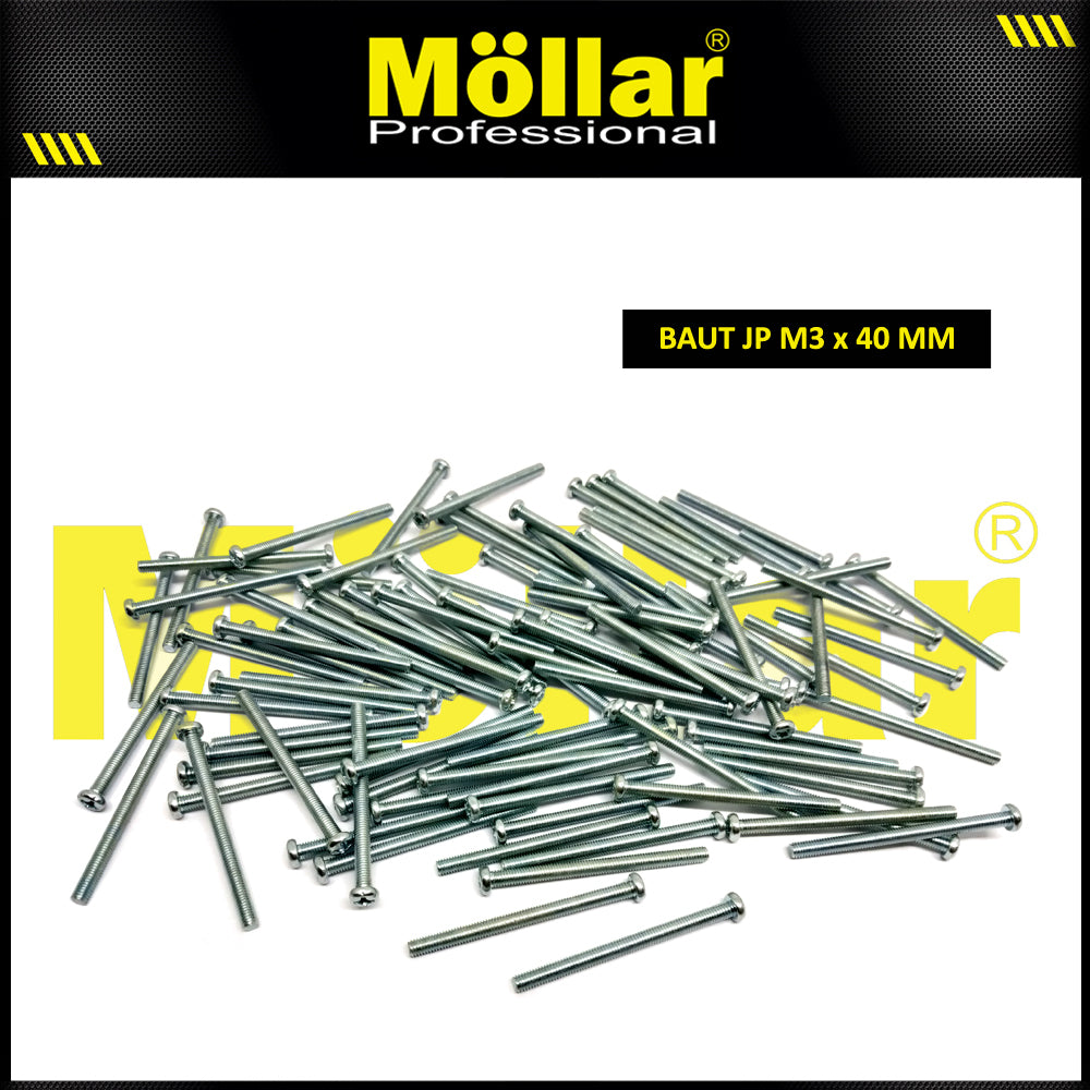 MOLLAR 93-091 Baut JP M3 x 40 - 100 pcs