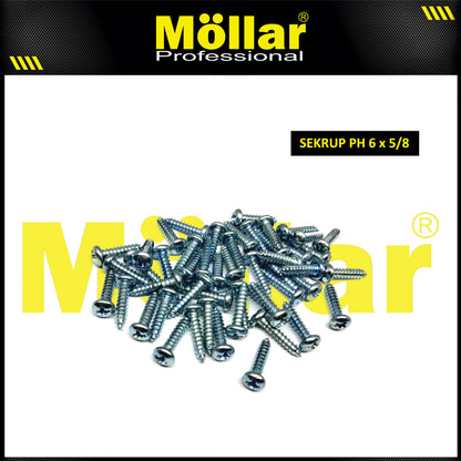 MOLLAR 93-022 Sekrup PH 6 x 5/8 - 100 pcs