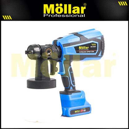 MOLLAR CSG451 Mesin Semprot Cat Baterai 20V / Cordless Cordless Spray Gun HVLP