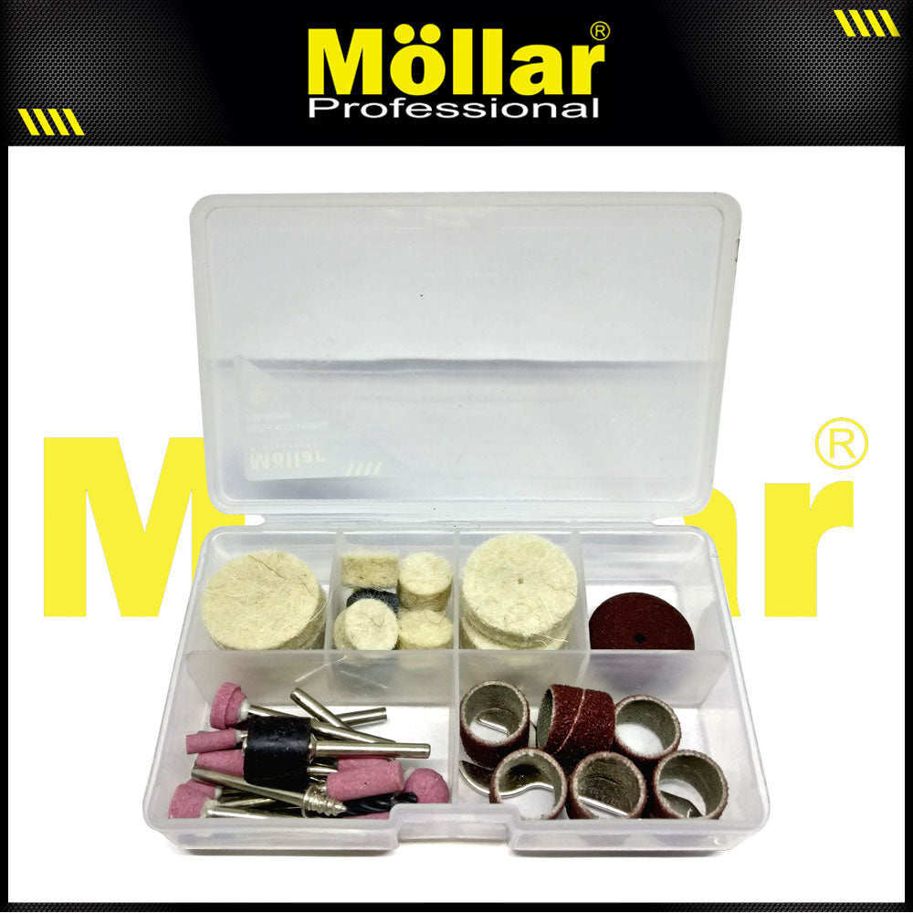 (PAKET) MOLLAR MG007 Mini Die Grinder Set & 50 Pcs Aksesoris Bor Gerinda Tuner