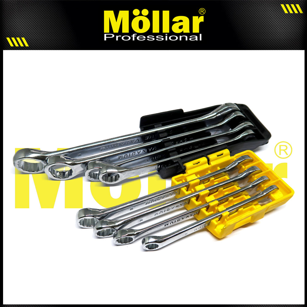 (PAKET) BISON 8-19 Mm Kunci Ring Pas Set 8 Pc + Hdt Obeng 2 Way Cebol Plus Min