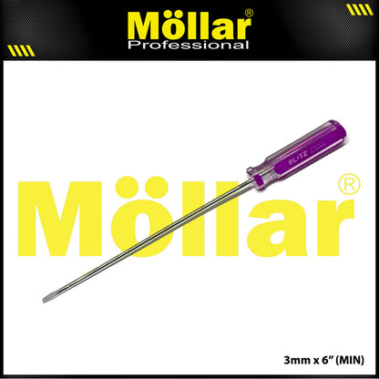 BLITZ Obeng Radio 6 Inch X 3 Mm Minus (-) Panjang 15 Cm - 1 Pak 24 pcs