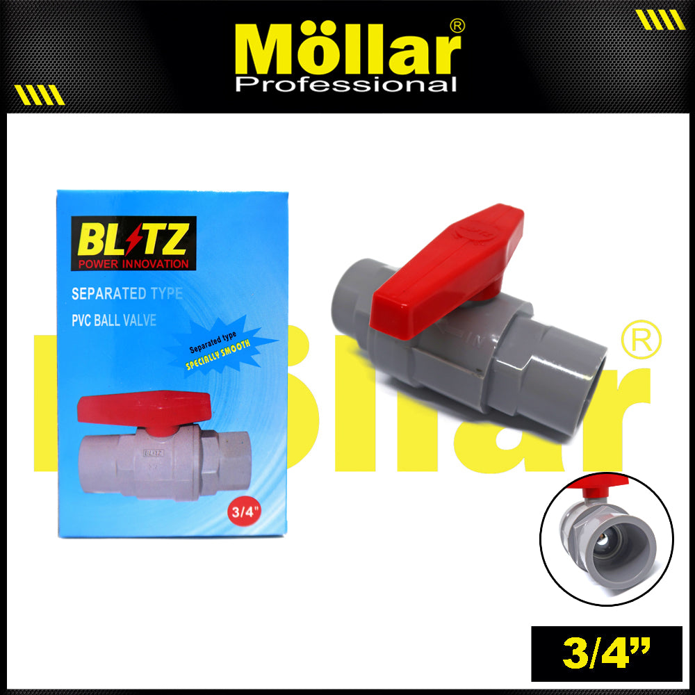 BLITZ 931 HD Stop Kran Plastik 3/4" / Ball Valve PVC