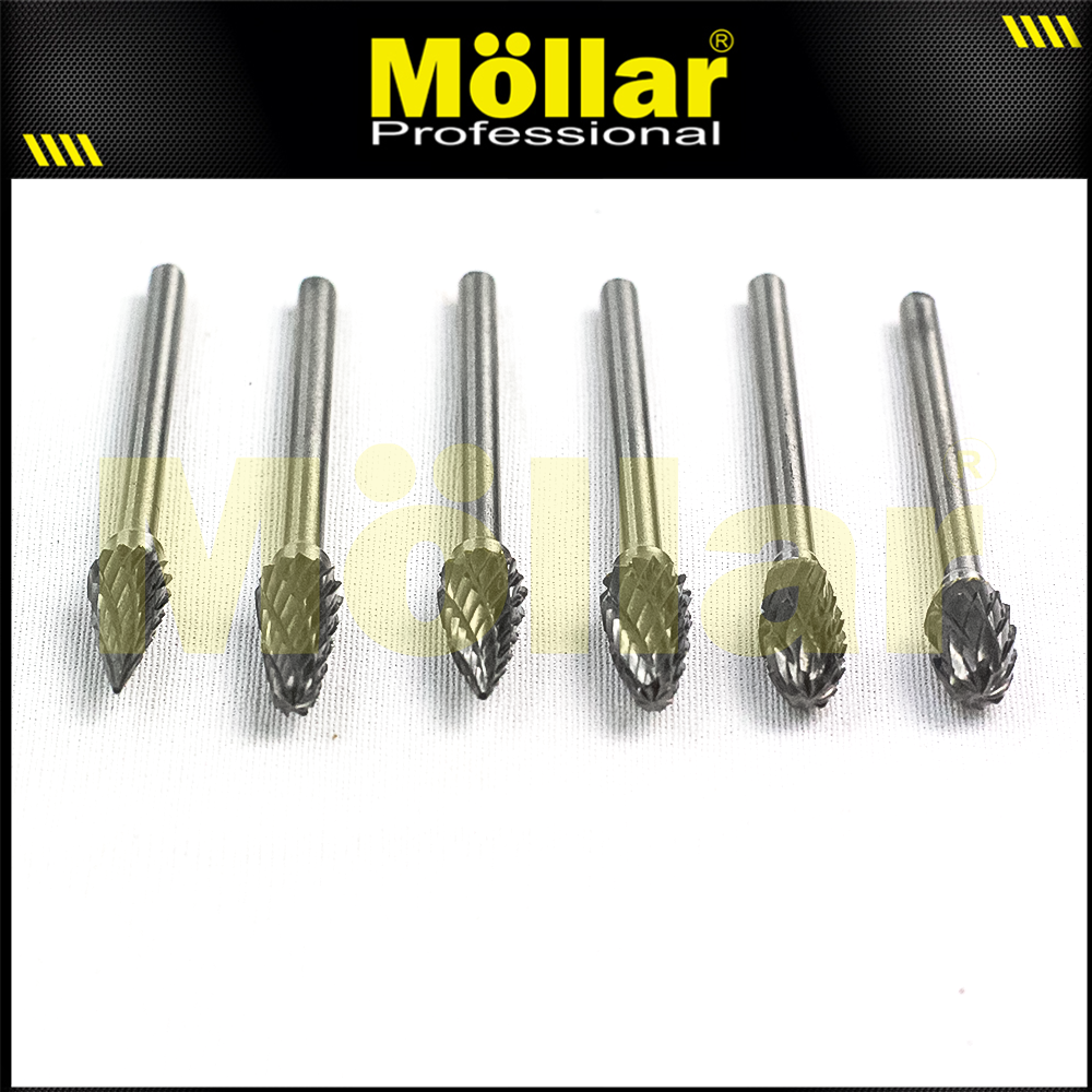 MOLLAR D81247 Mata Bor Tuner Set 10 pcs / TCT Rotary File
