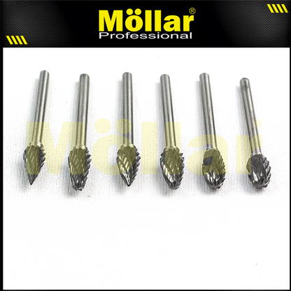 MOLLAR D81247 Mata Bor Tuner Set 10 pcs / TCT Rotary File