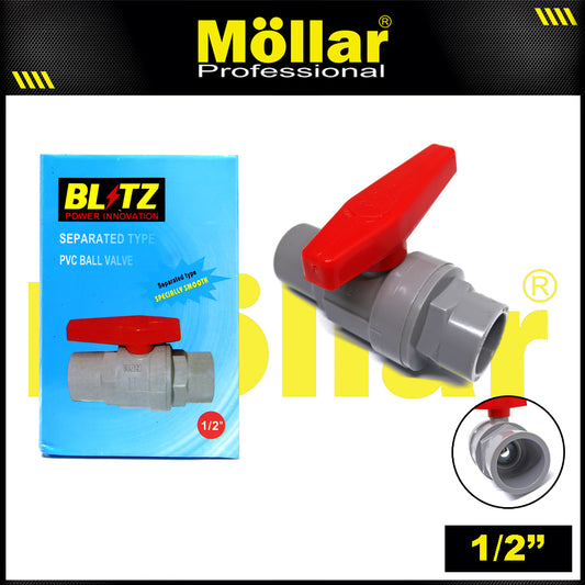 BLITZ 931 HD Stop Kran Plastik 1/2" / Ball Valve PVC