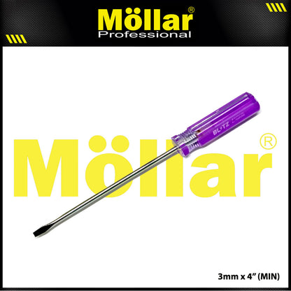 BLITZ Obeng Radio 4 Inch X 3 Mm Minus (-) Panjang 10 Cm - 1 Pak 24 pcs