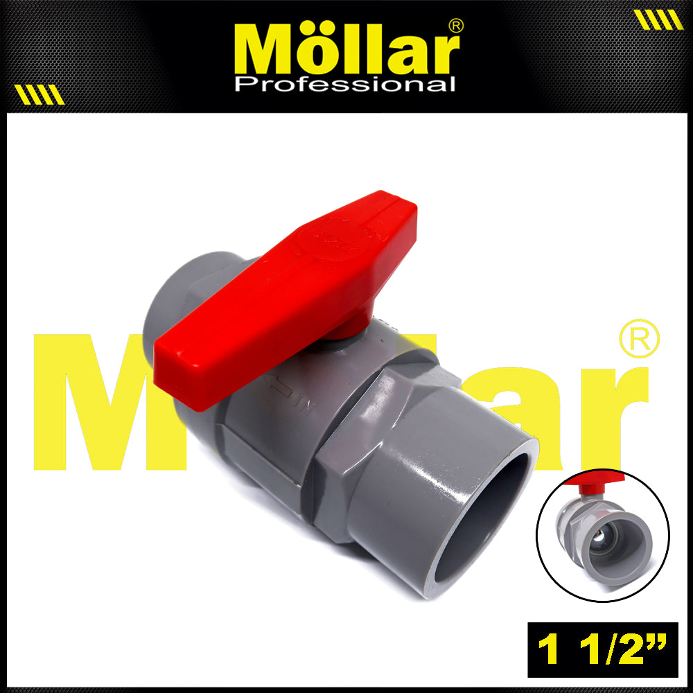 BLITZ PI-931 Stop Kran Plastik 1-1/2" / Ball Valve PVC