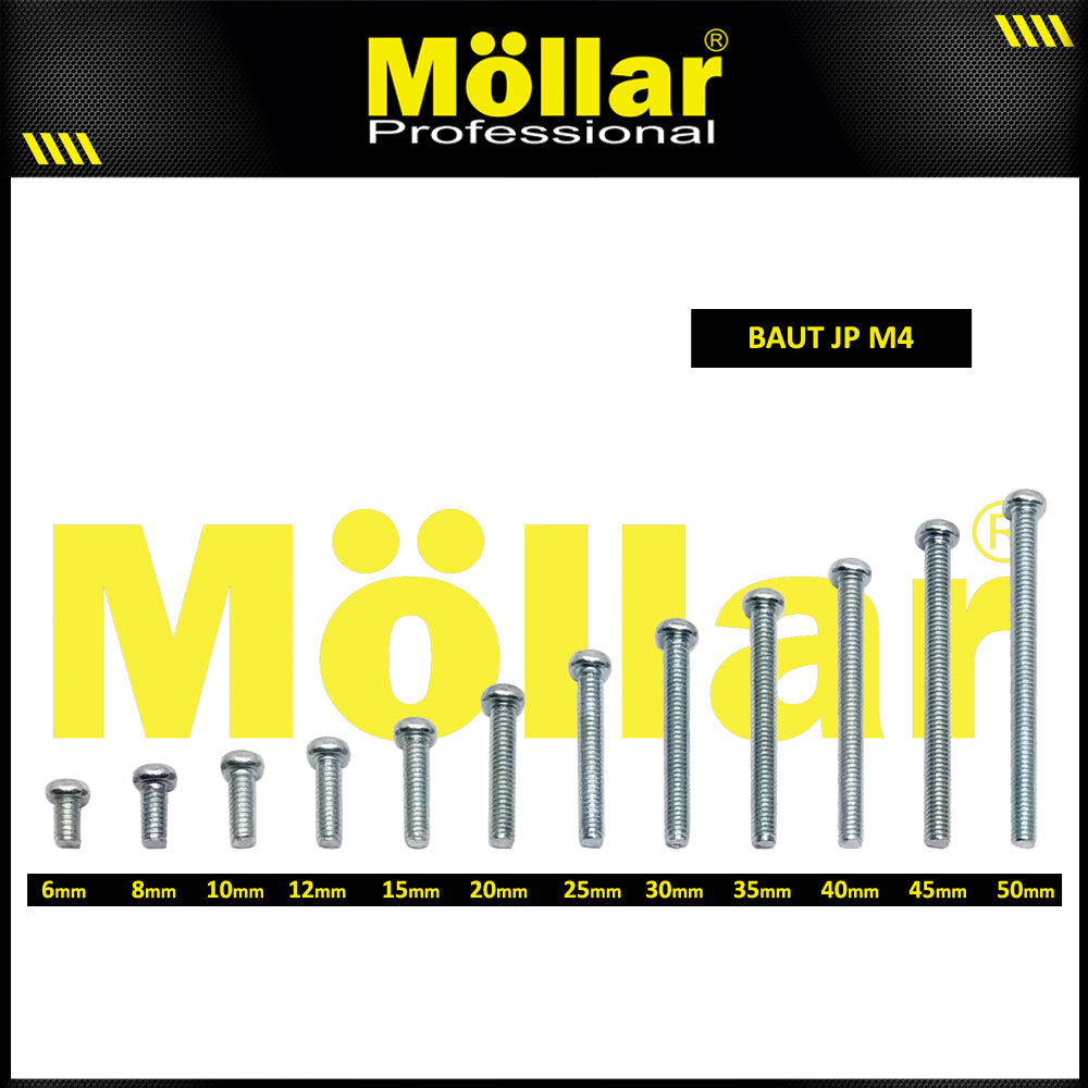MOLLAR 93-102 Baut JP M4 x 35 - 100 pcs
