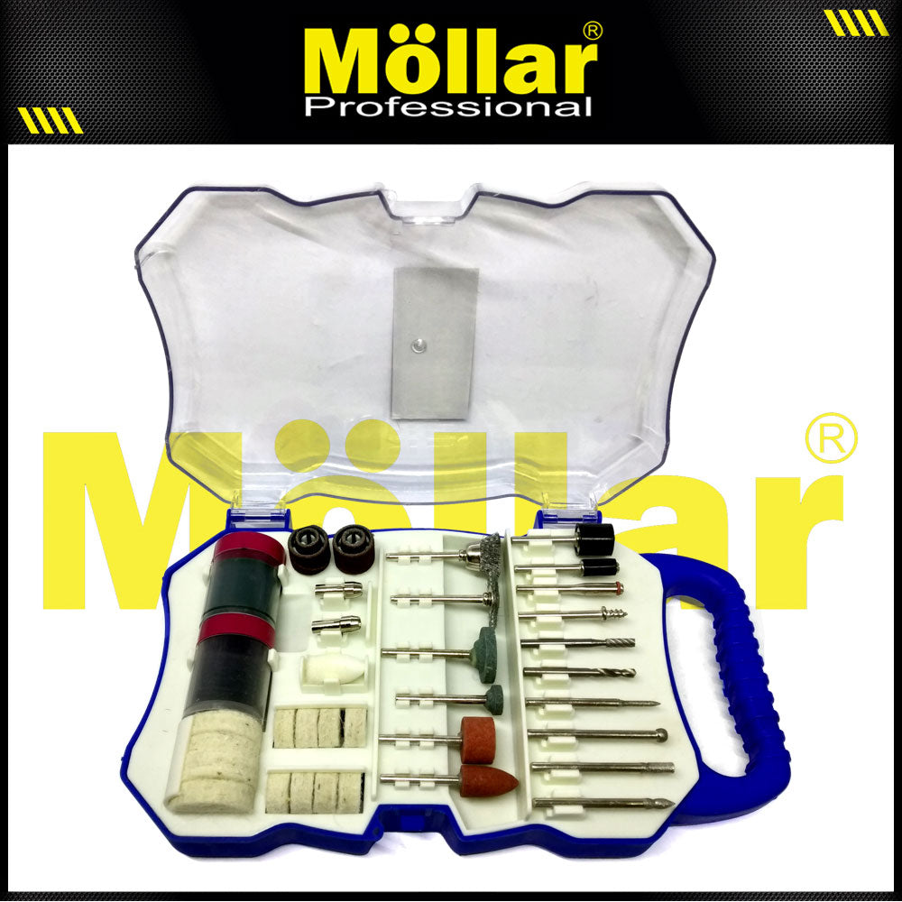 (PAKET) MOLLAR Mini Die Grinder Set 40 Pcs Blister & 72 Pcs Aksesoris Tuner
