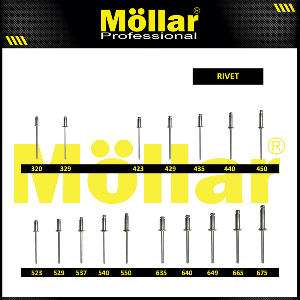 MOLLAR 93-140 Paku Rivet 523 - 100 pcs