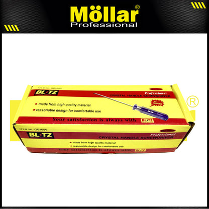 BLITZ Obeng Radio 4 Inch X 3 Mm Plus (+) Panjang 10 Cm - 1 Pak 24 pcs