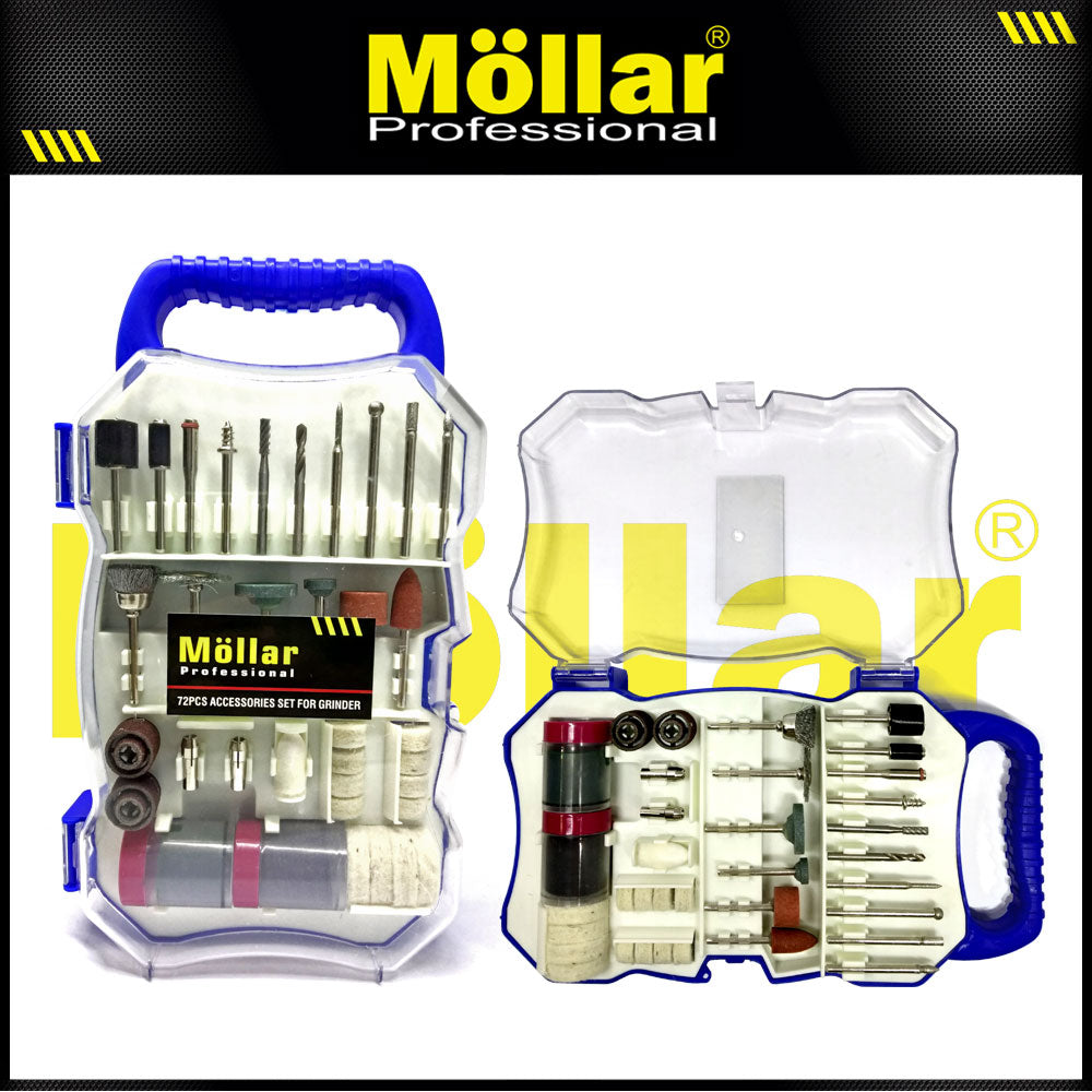 (PAKET) MOLLAR Mini Die Grinder Set 40 Pcs Blister & 72 Pcs Aksesoris Tuner