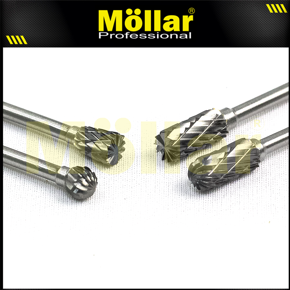 MOLLAR D81247 Mata Bor Tuner Set 10 pcs / TCT Rotary File