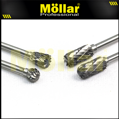 MOLLAR D81247 Mata Bor Tuner Set 10 pcs / TCT Rotary File