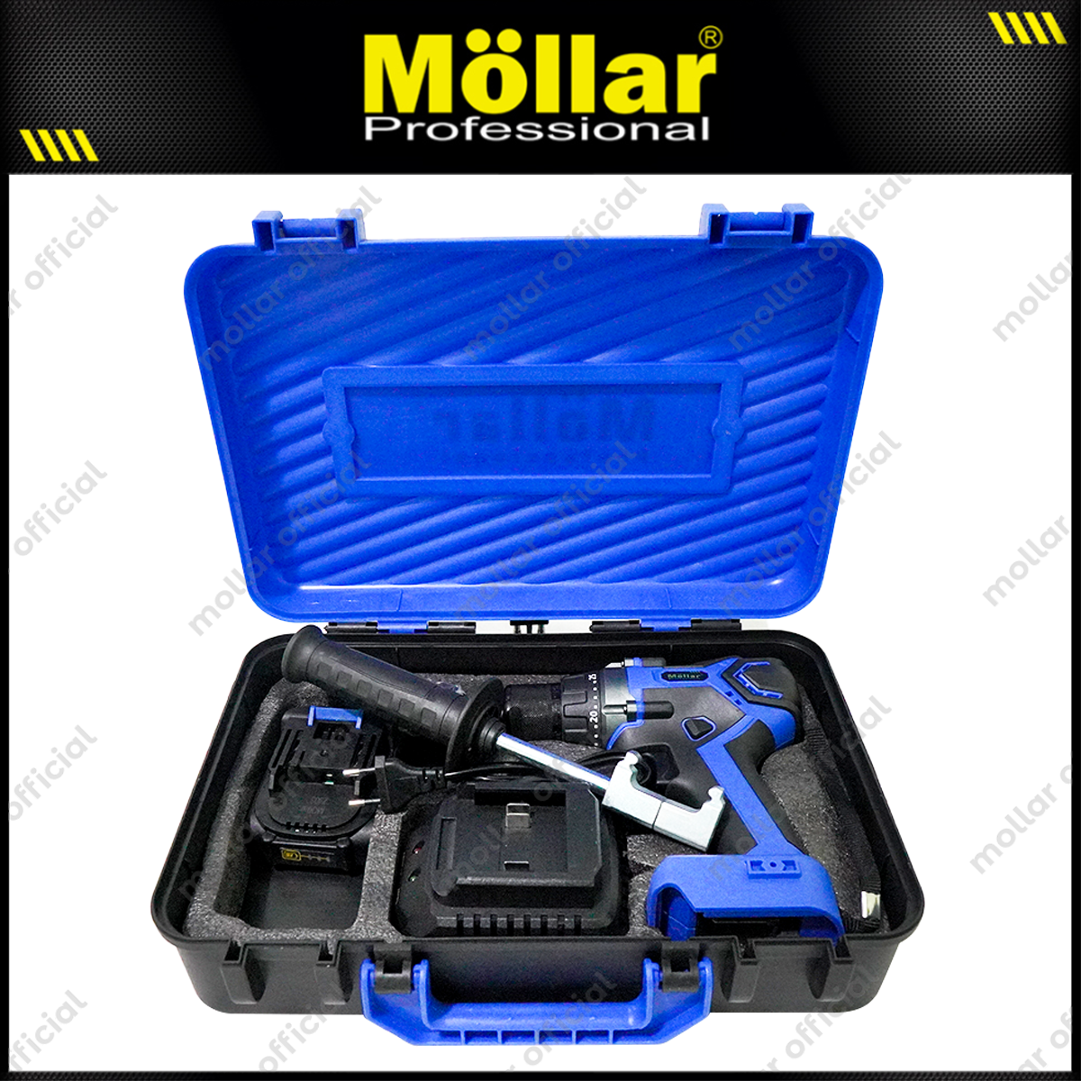 MOLLAR CID20600 Mesin Bor Beton Baterai 20V / Brushless Cordless Impact Drill
