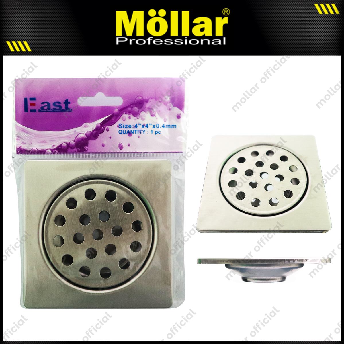 EAST Saringan Got Mangkok Double Stainless Steel 4"