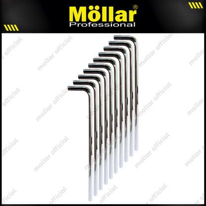 MOLLAR 10 Pcs 6 Mm Flat Kunci L Panjang Long Hex Key Wrench Hexagonal