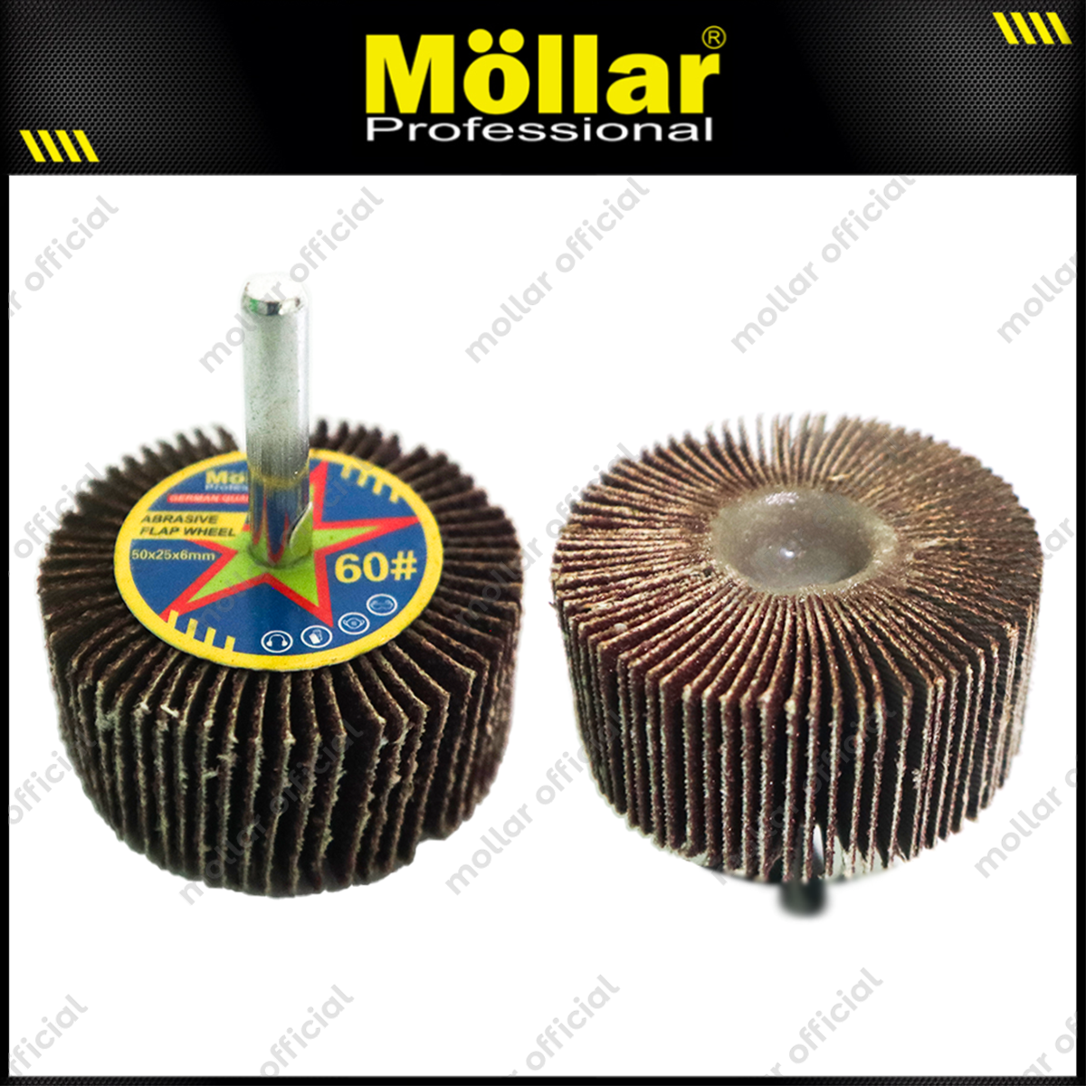 MOLLAR Amplas Flap Wheel Tuner 50x25x6 mm No. 60