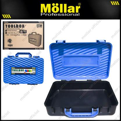 MOLLAR MLR-TB016 Tool Box Plastik 16" - Biru 31-600-B