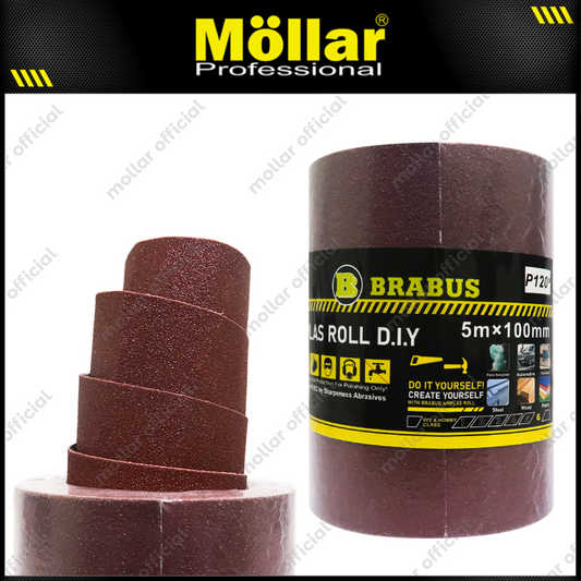 BRABUS D70464 Amplas Roll Eco 100 mm x 5 Meter No. 120