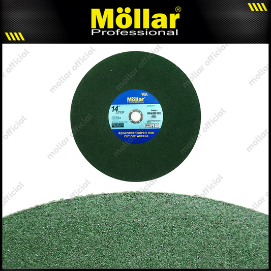 MOLLAR D67051 Mata Gerinda Potong Besi 14" / Cut Off Wheel Green