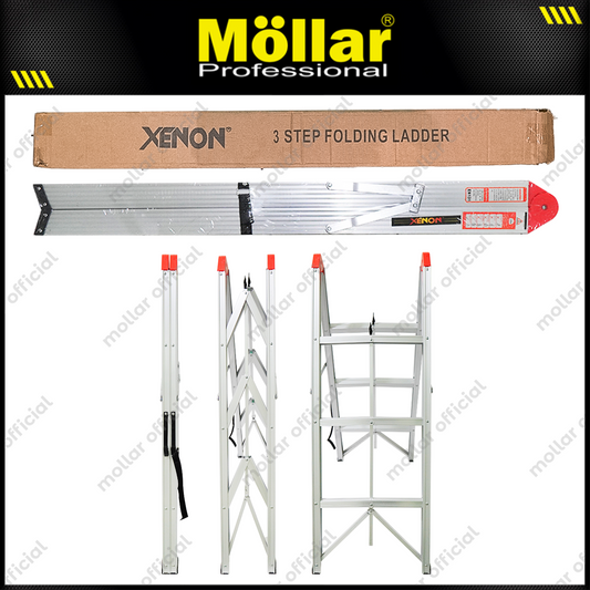 XENON Tangga Aluminium Lipat Stick 3 Step 1.1 meter