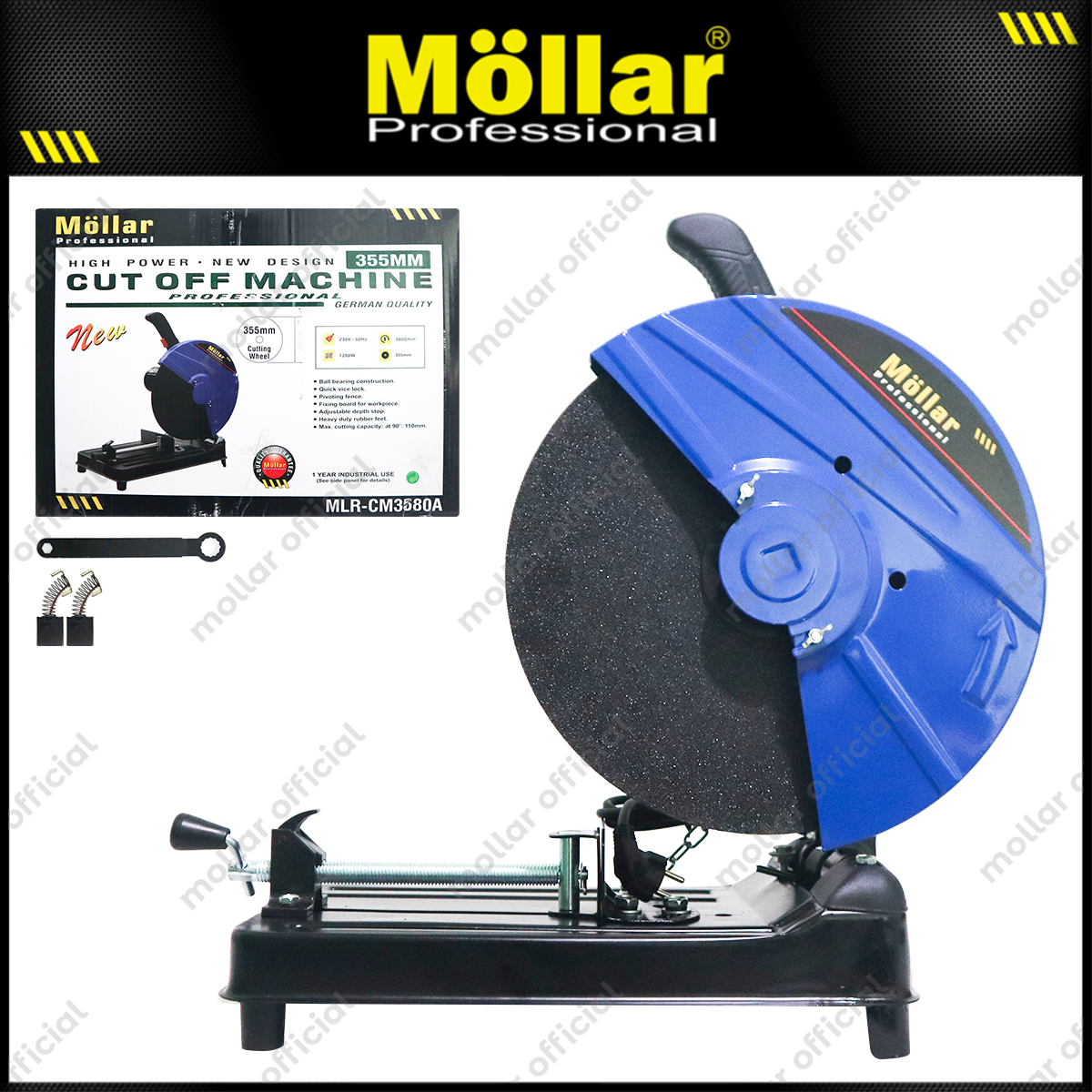MOLLAR CM3580 Mesin Potong Besi Listrik 14" / Cut Off Saw