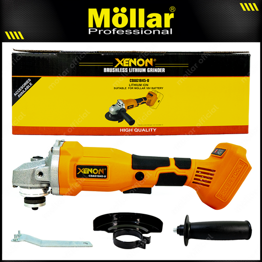 XENON CDAG1845-U POLOSAN Cordless Grinder 18V Tanpa Baterai & Charger