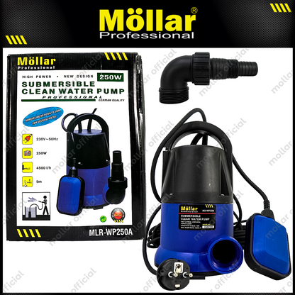 MOLLAR WP250A Pompa Celup Air Bersih 250 Watt Otomatis